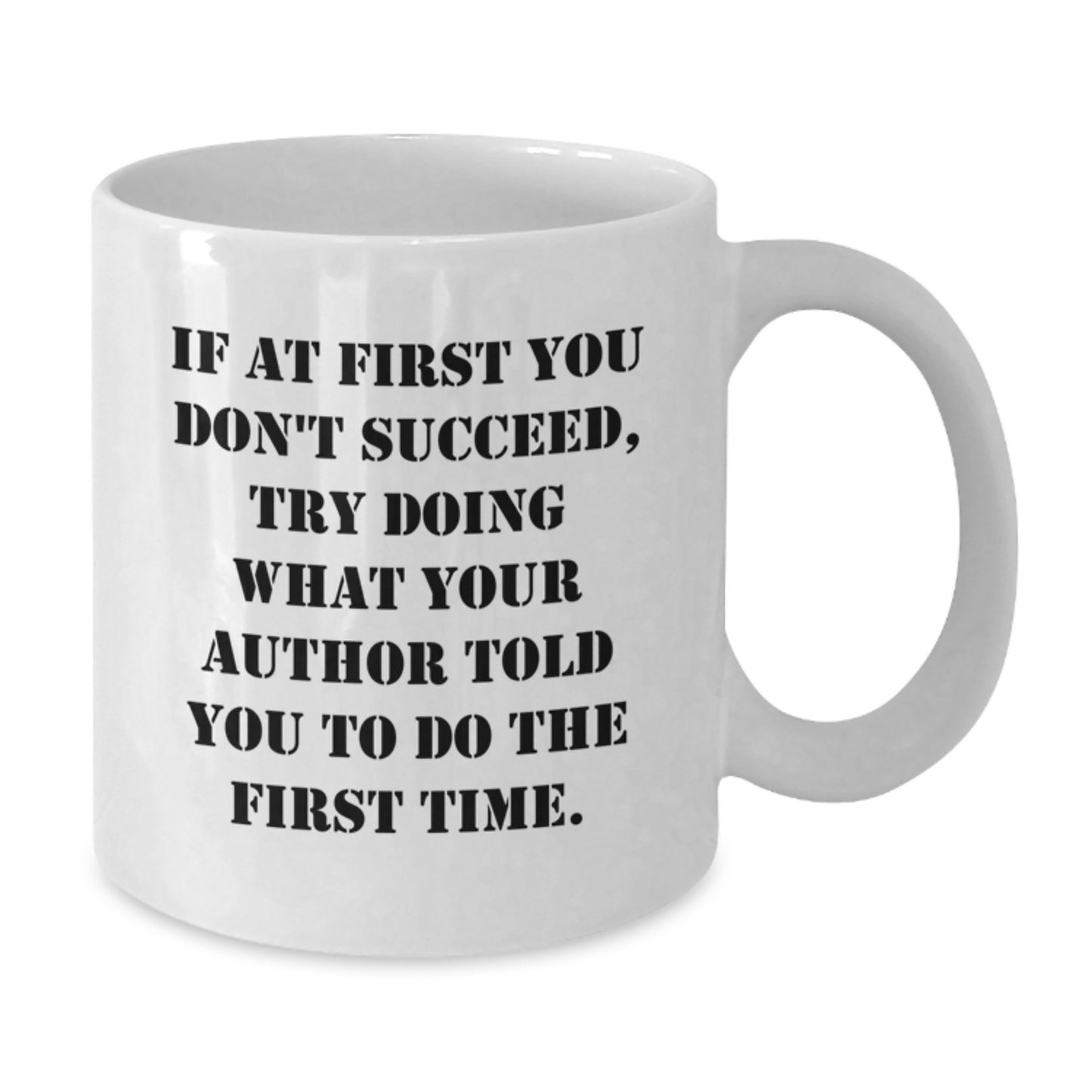 Funny Author Gifts for Men, Christmas Unique White Coffee Mugs with Inspirational Quote, Gifts from Friends to Author, Author Inspiration Mug, White Ceramic Coffee Mug for Author - Additional