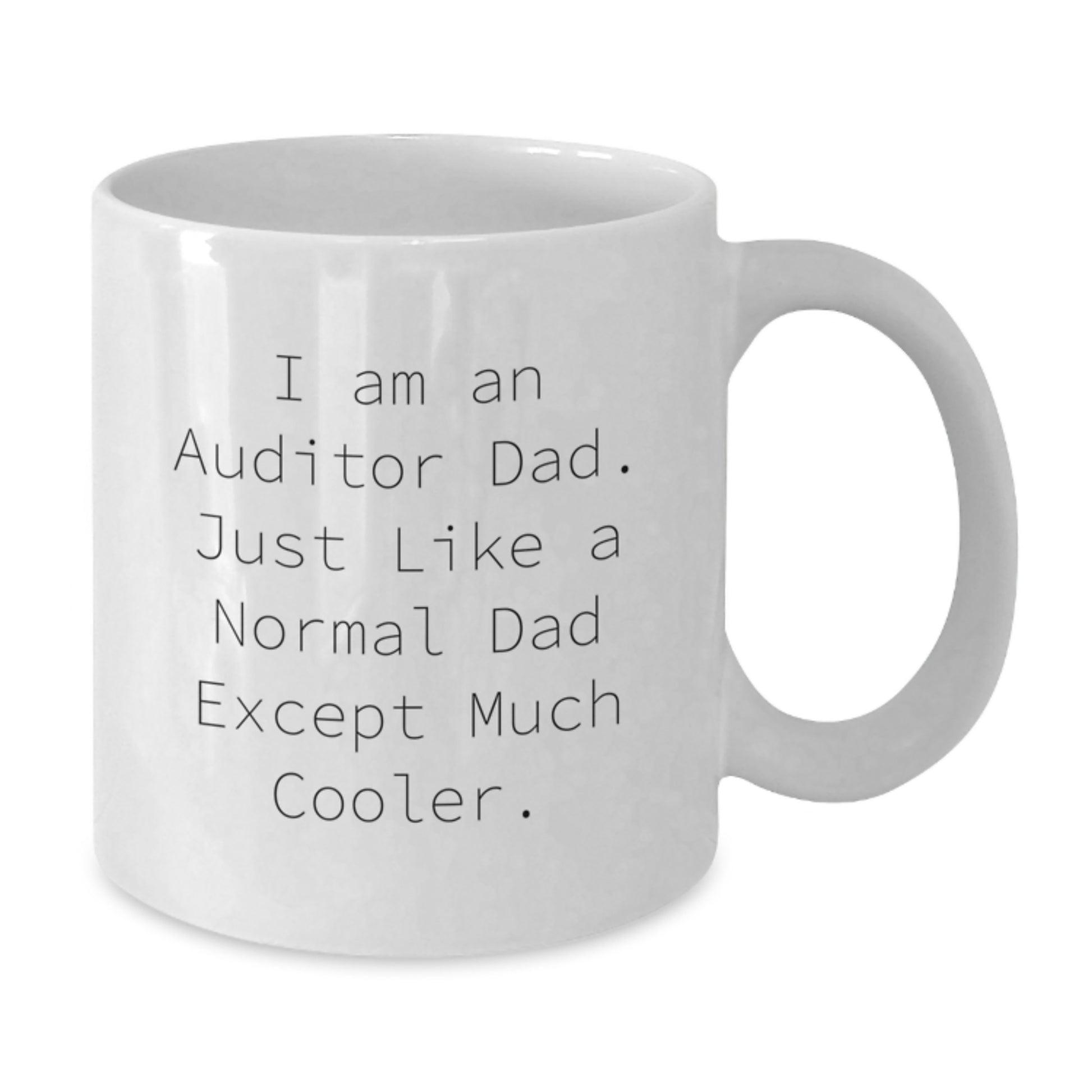 Funny Auditor Dad White Coffee Mug Gifts from Men for Auditor Friends at Christmas - Additional