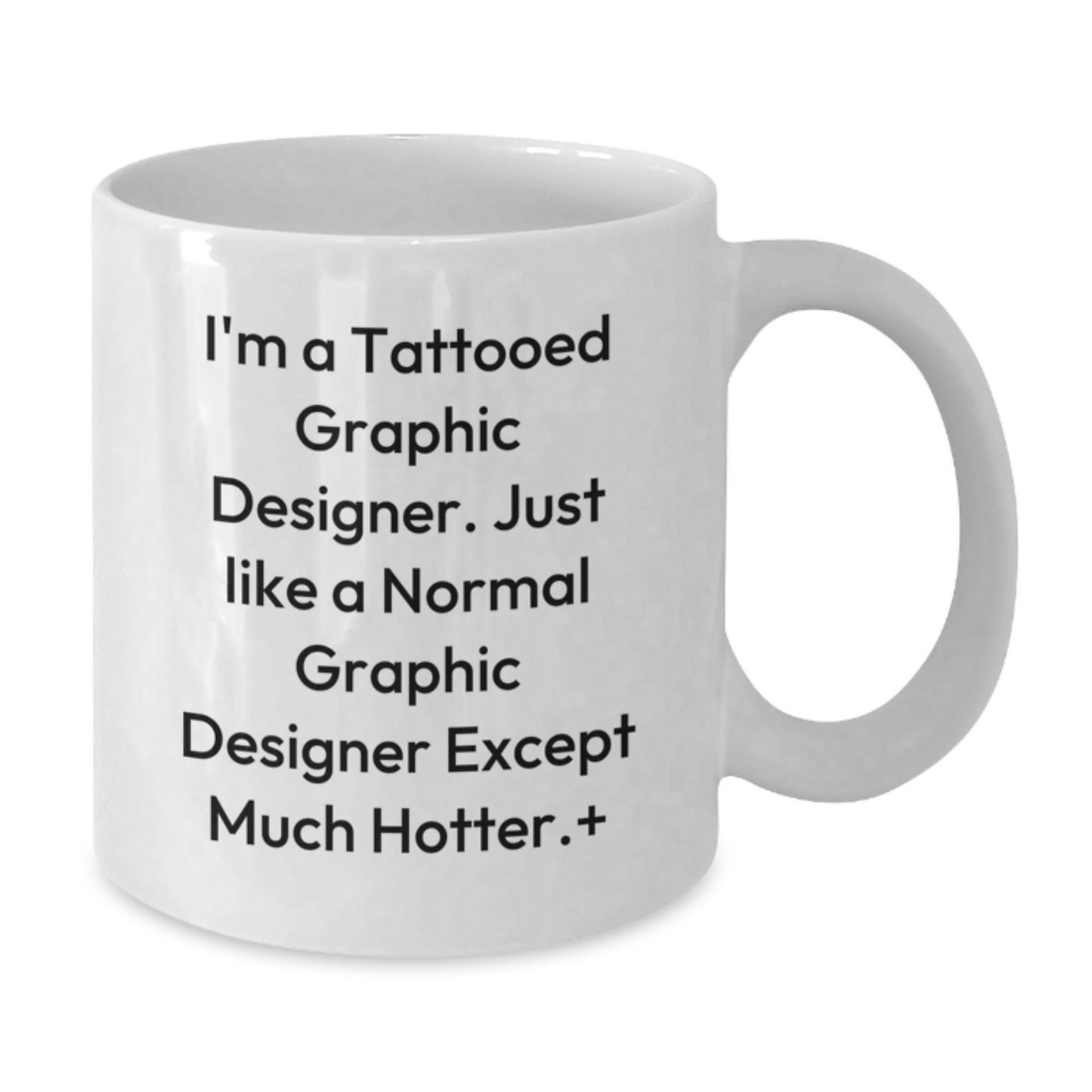 Graphic Designer Gifts from Friends, Funny White Coffee Mug for Graphic Designers at Christmas, 11oz or 15oz Ceramic - Additional
