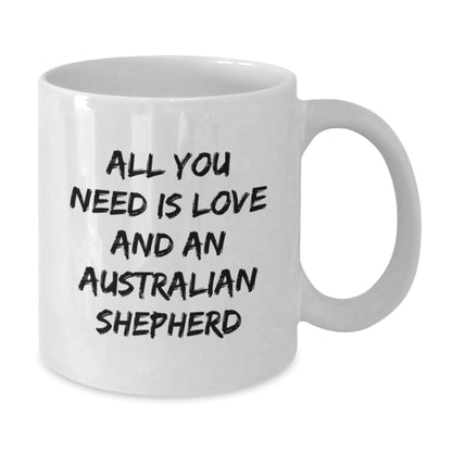 Funny Australian Shepherd Dog Quotes Gifts for Men from Women, White Coffee Mug, Birthday Unique Presents - Additional
