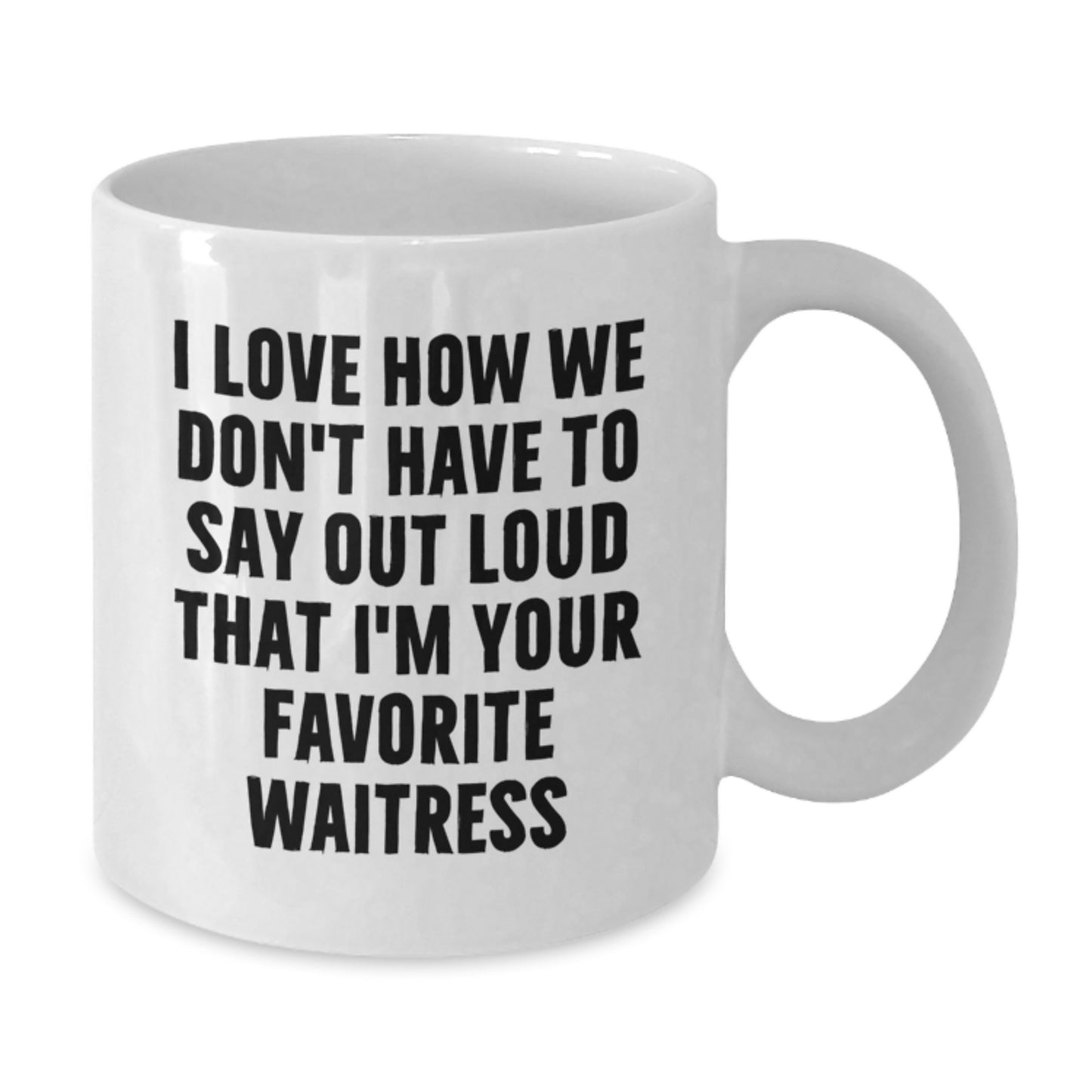Funny Waitress Gifts for Women from Friends and Family - Christmas Unique Ideas for Favorite Waitress White Coffee Mug - Additional