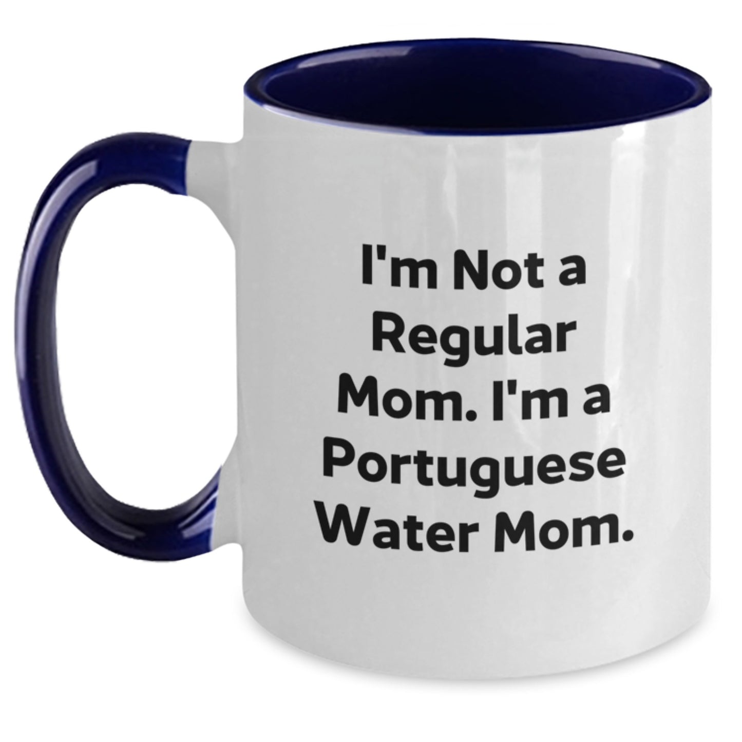 Funny Portuguese Water Dog Gifts for Men, Women, Family - Portuguese Water Dog Two Tone Coffee Mug for Christmas Unique Presents - Main