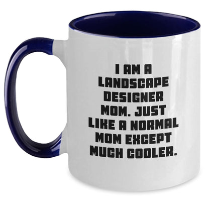 Funny Landscape Designer Mom Gifts, Two Tone Coffee Mugs for Birthday, Gifts from Mom to Landscape Designer Mom, Unique Birthday Unique Gifts for Landscape Designer - Main