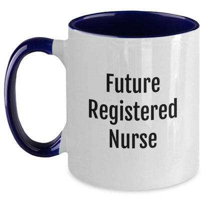 Funny 'Future Registered Nurse' Gifts from Men to Friends for Registered Nurse, Christmas Unique Gifts, Two Tone Coffee Mug - Main