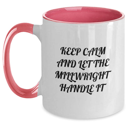 Funny Millwright Gifts from Friends, Unique Two Tone Coffee Mugs for Millwright Men, Christmas Unique Gifts - Main