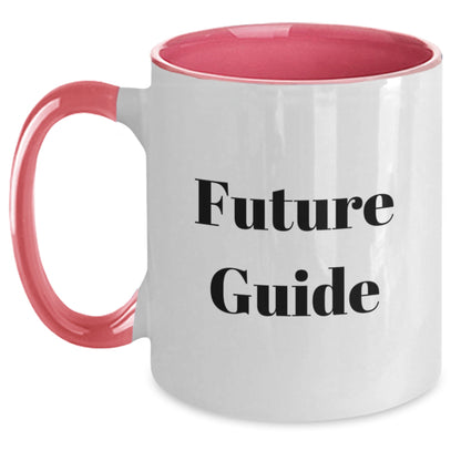 Funny Guide Gifts from Men to Guide for Graduation Unique Guide Two Tone Coffee Mug, Black and White, 11oz - Main