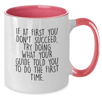 Funny Guide Gifts from Friends or Family - Two Tone Coffee Mug for Guide Lovers, Inspirational Mugs, Christmas Unique Gifts - Additional