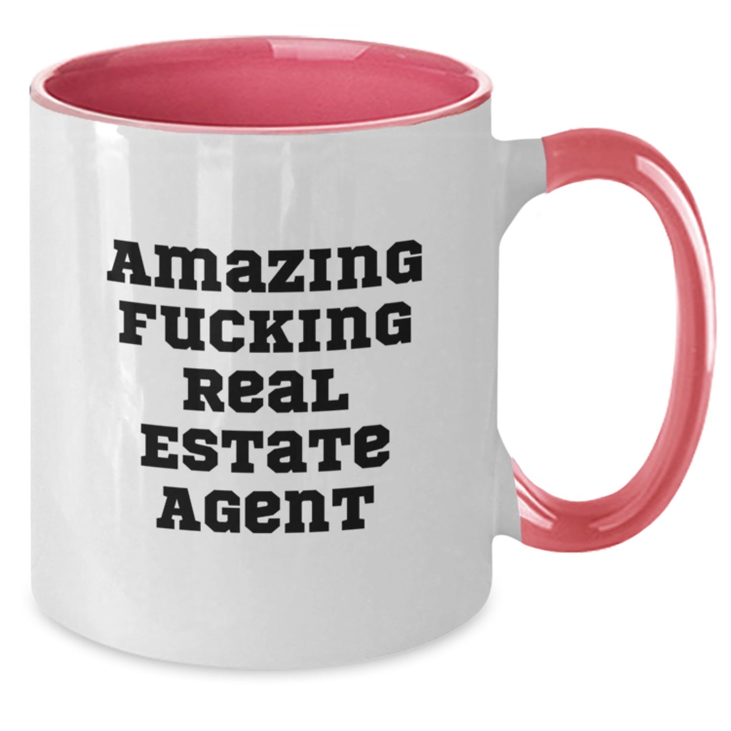 Funny Real Estate Agent Gifts from Friends - Amazing Real Estate Agent Quote on Two Tone Coffee Mug, Graduation Unique Gifts for Men, Women, Coworkers, Family - Additional