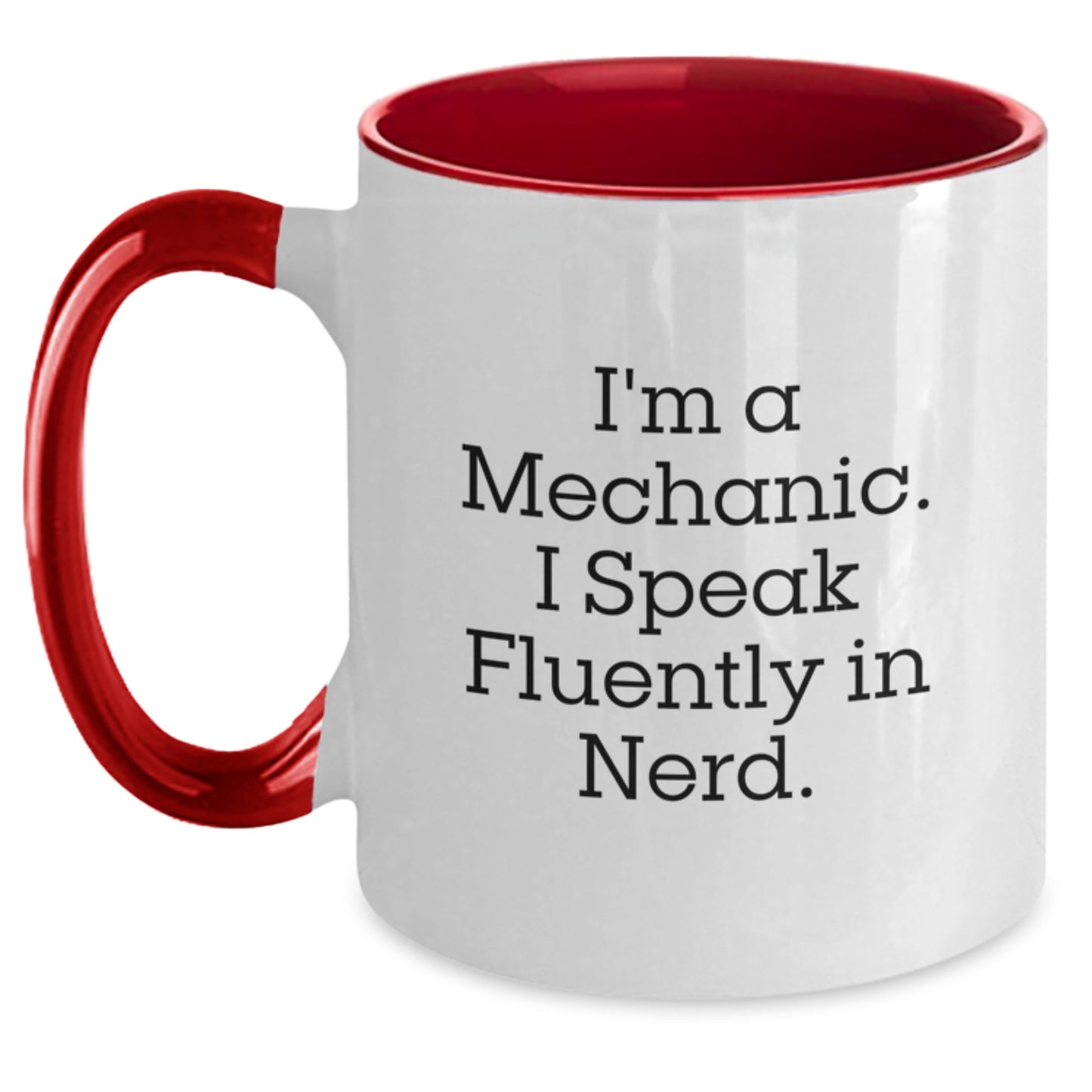 Mechanic Humor Two Tone Coffee Mugs Gifts from Friends to Mechanic, Funny Mechanic Christmas Unique Gifts - Main