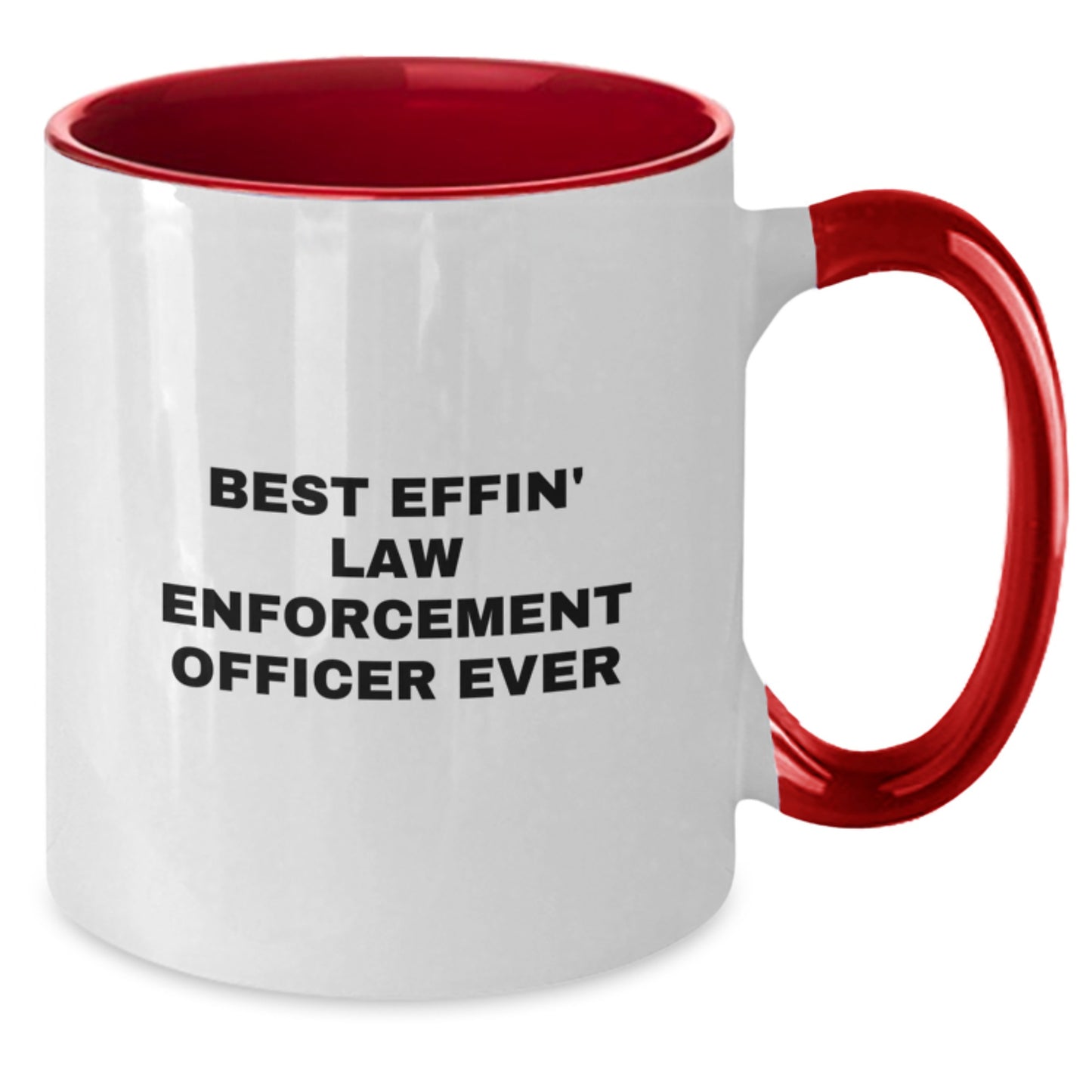 Funny Gifts for Law Enforcement Officer, Best Effin' Ever Two Tone Coffee Mugs for Men, Women, Family, Friends, Coworkers, Unique Christmas Unique Gifts from Men, Family, Friends, Coworkers - Additional