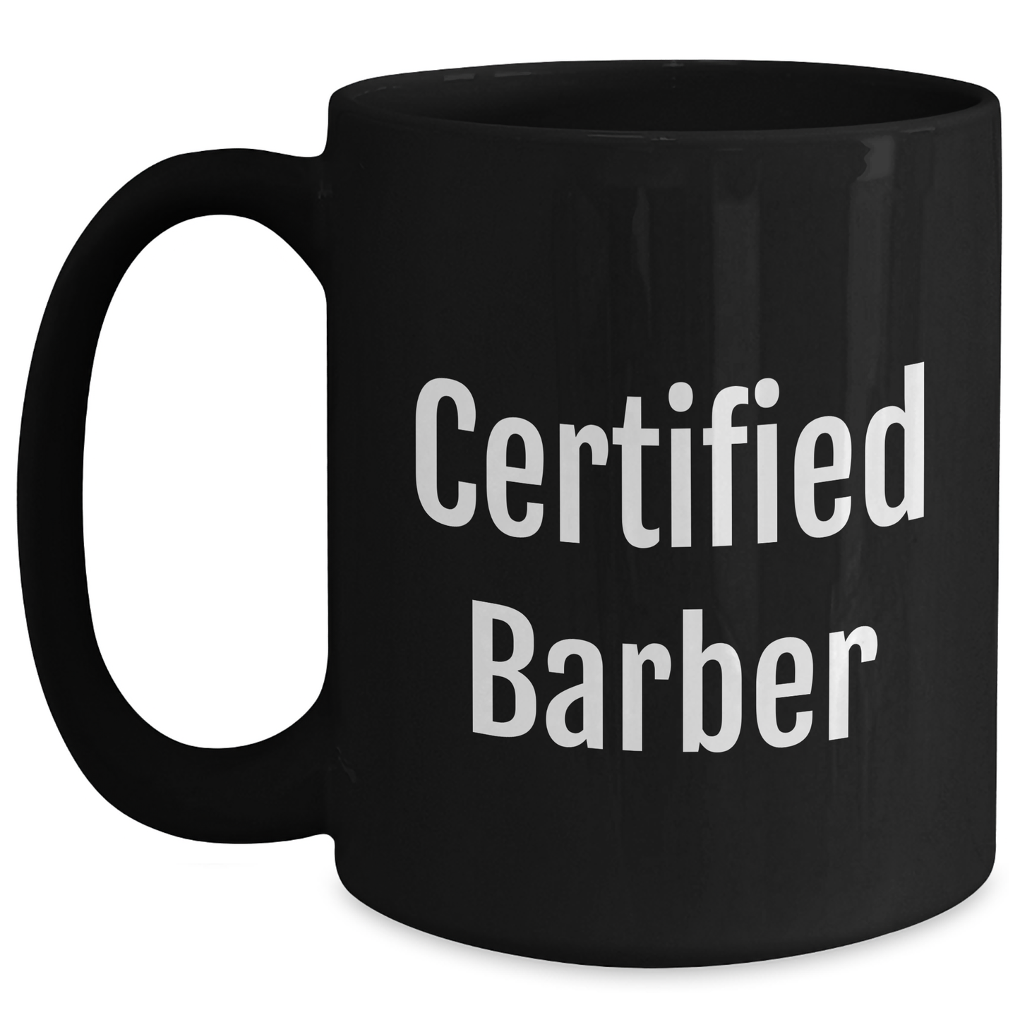 Funny Gifts from Friends for Certified Barbers - 'You're the Cut!' Black Coffee Mug for Father's Day - Main