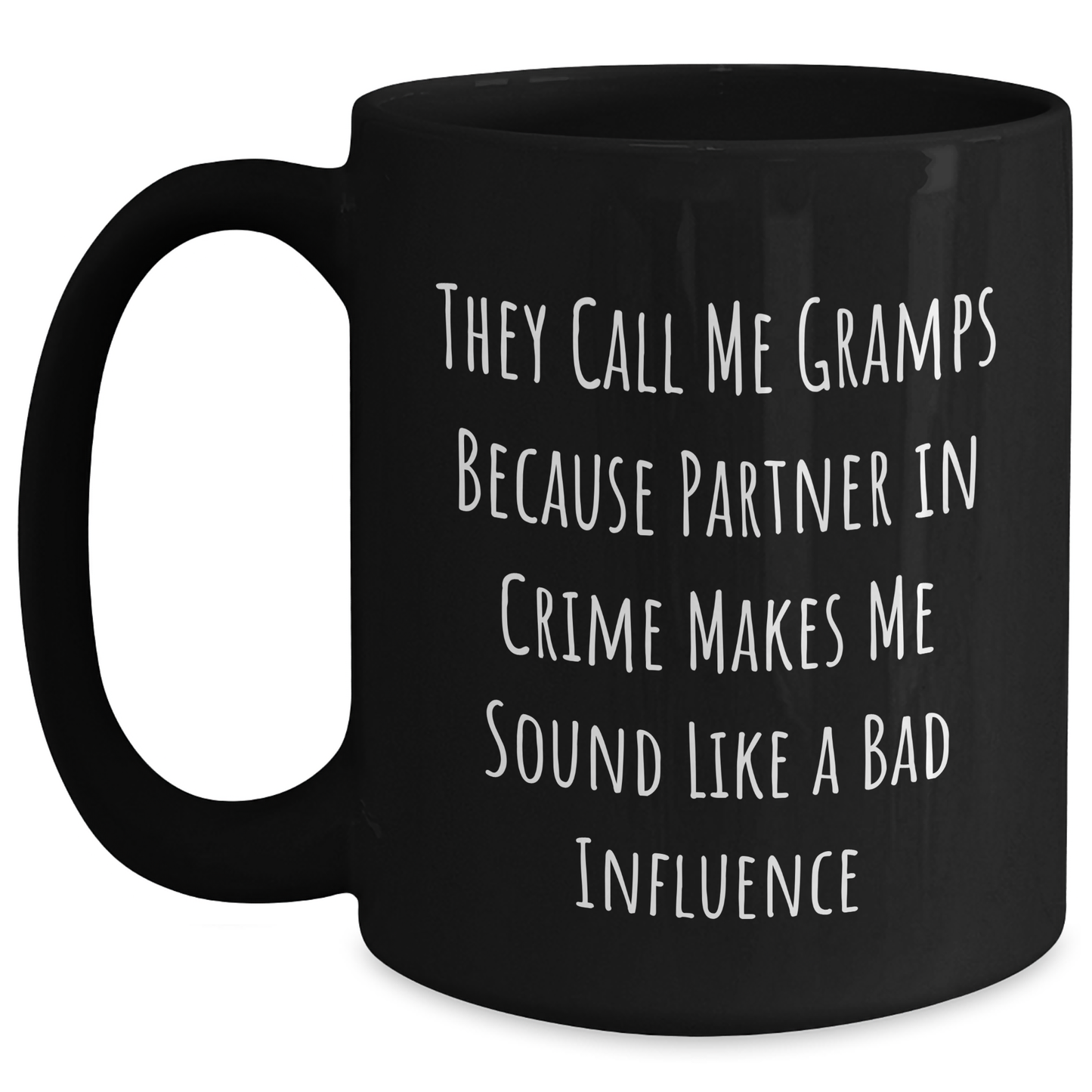 Funny Gramps Gifts for Men - Black Coffee Mug with They Call Me Gramps Quote, Perfect for Father's Day from Family - Main