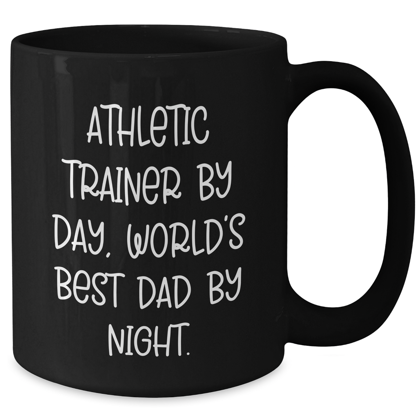 Athletic Trainer Gifts, Funny Quote Black Coffee Mugs, Gifts from Dad to World's Best Athlete, Graduation Unique Gifts - Additional
