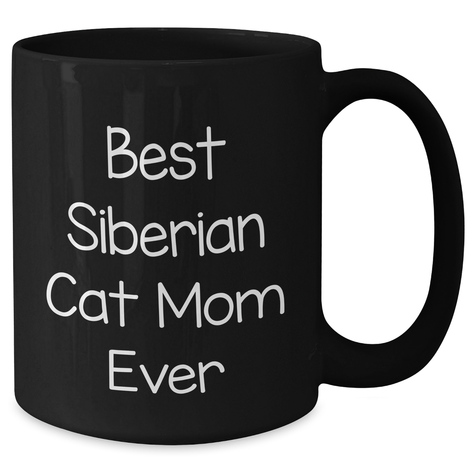 Siberian Cat Gifts for Men from Best Siberian Cat Mom Ever, Funny Black Coffee Mug for Father's Day - Additional