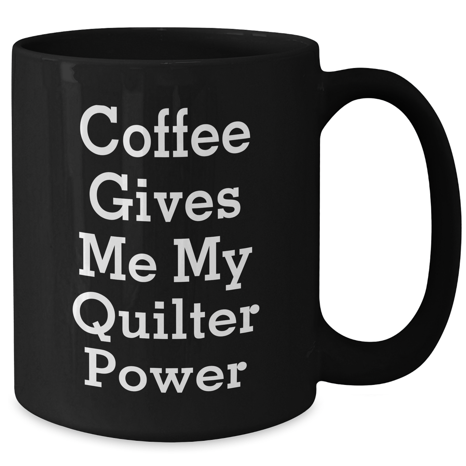 Quilter's Coffee Kickstart, Funny Graduation Gift from Friends to Quilter, Black Coffee Mug - Additional