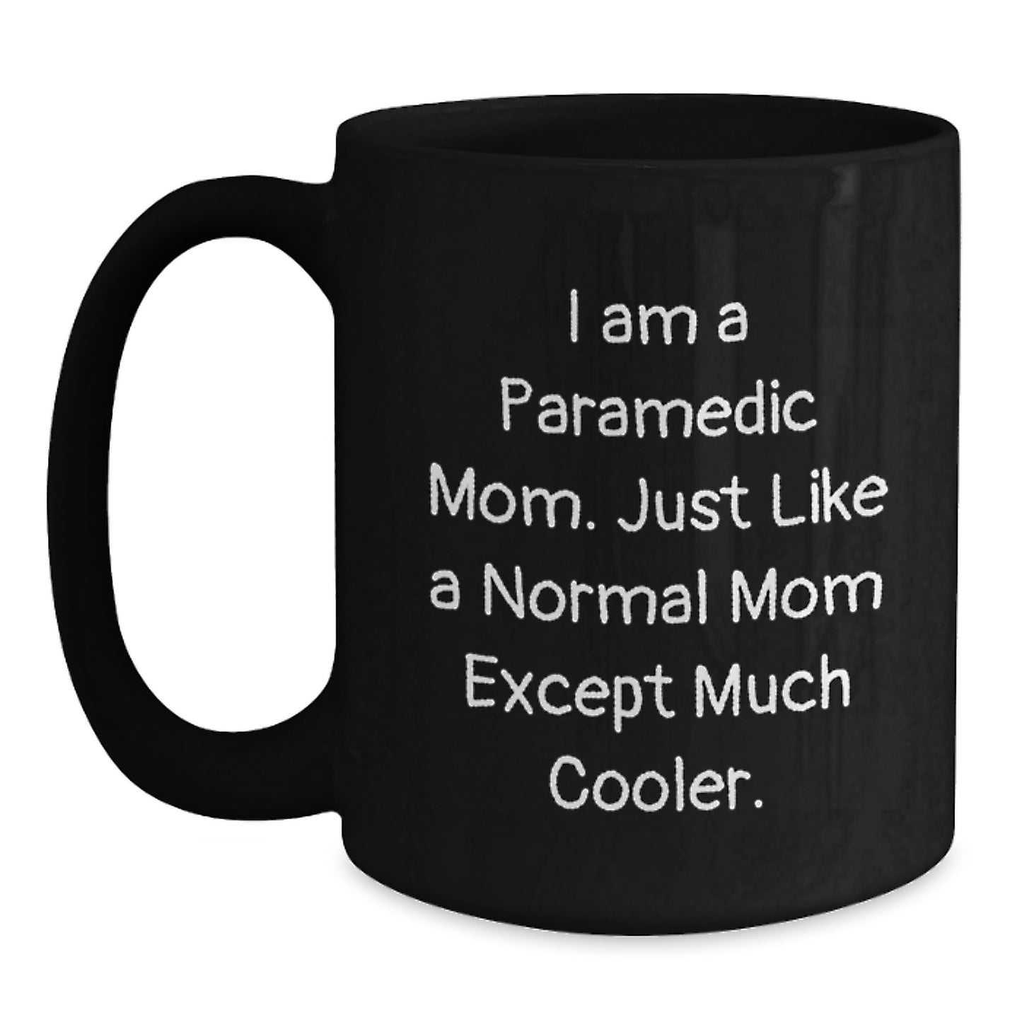 Funny Rescue Worker Gifts for Rescue Worker Mom from Family - Black Coffee Mug - Main