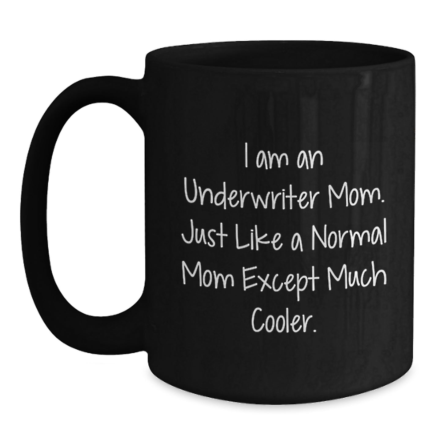 Cool Underwriter Mom Gifts - Funny Graduation Black Coffee Mug from Friends for Underwriter - Main