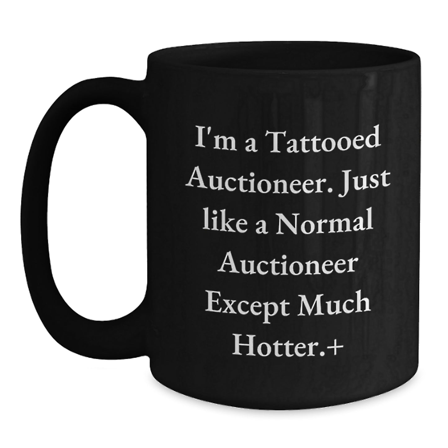 Funny Auctioneer Gifts for Men, Unique Black Coffee Mugs by Friends, Christmas Unique Gifts from Family to Auctioneer - Main