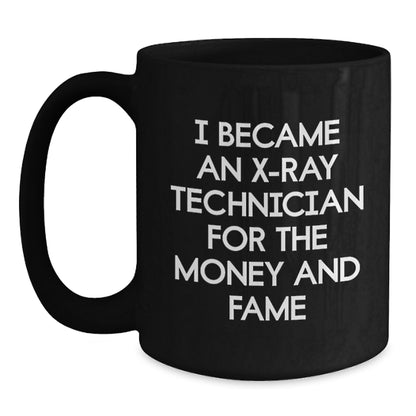 X-Ray Technician Humor Gifts for Men, Funny Black Coffee Mug from Friends, Unique Birthday Unique Gifts for X-Ray Technician Lovers - Main