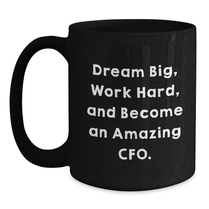 CFO Gifts for Men, Funny Inspirational Christmas Unique Mugs for CFO, Black Coffee Mug Gift from Friends - Main