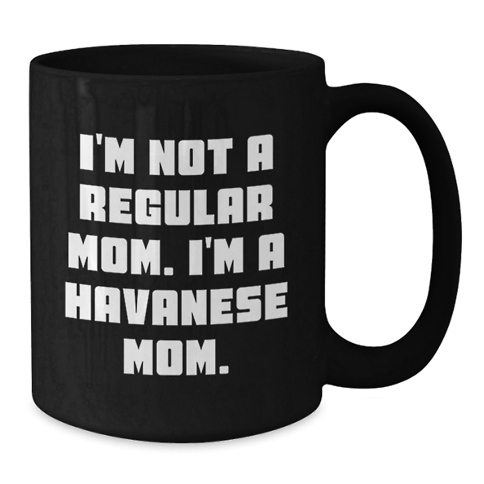 Havanese Dog Gifts Funny Mom Black Coffee Mug Christmas Unique Presents from Havanese Mom to Havanese Lover Friends and Family - Additional