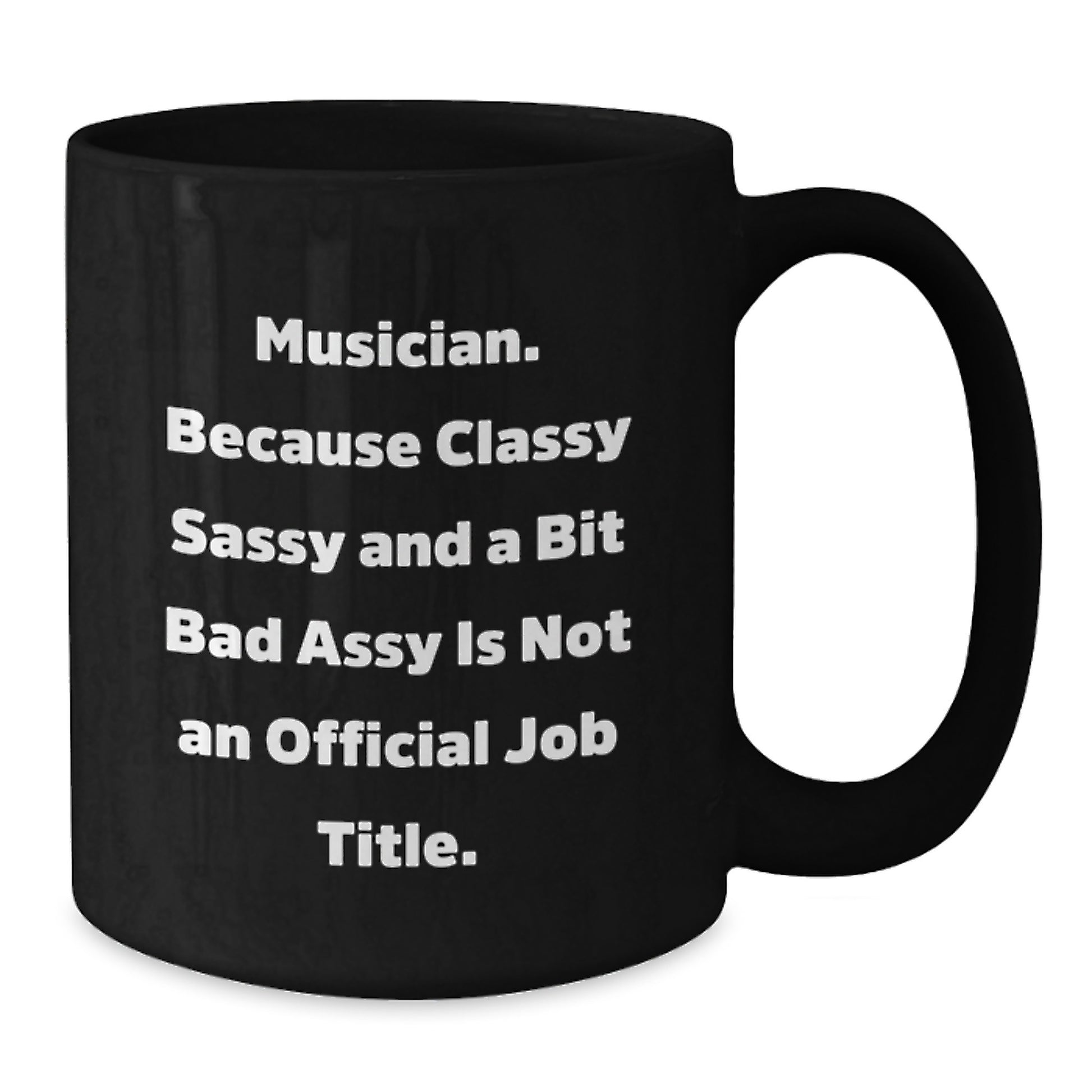 Funny Musician Gifts from Friends for Men, Women - Musician Black Coffee Mug with Inspirational Quote - Christmas Unique Presents for Musician Lover - Additional