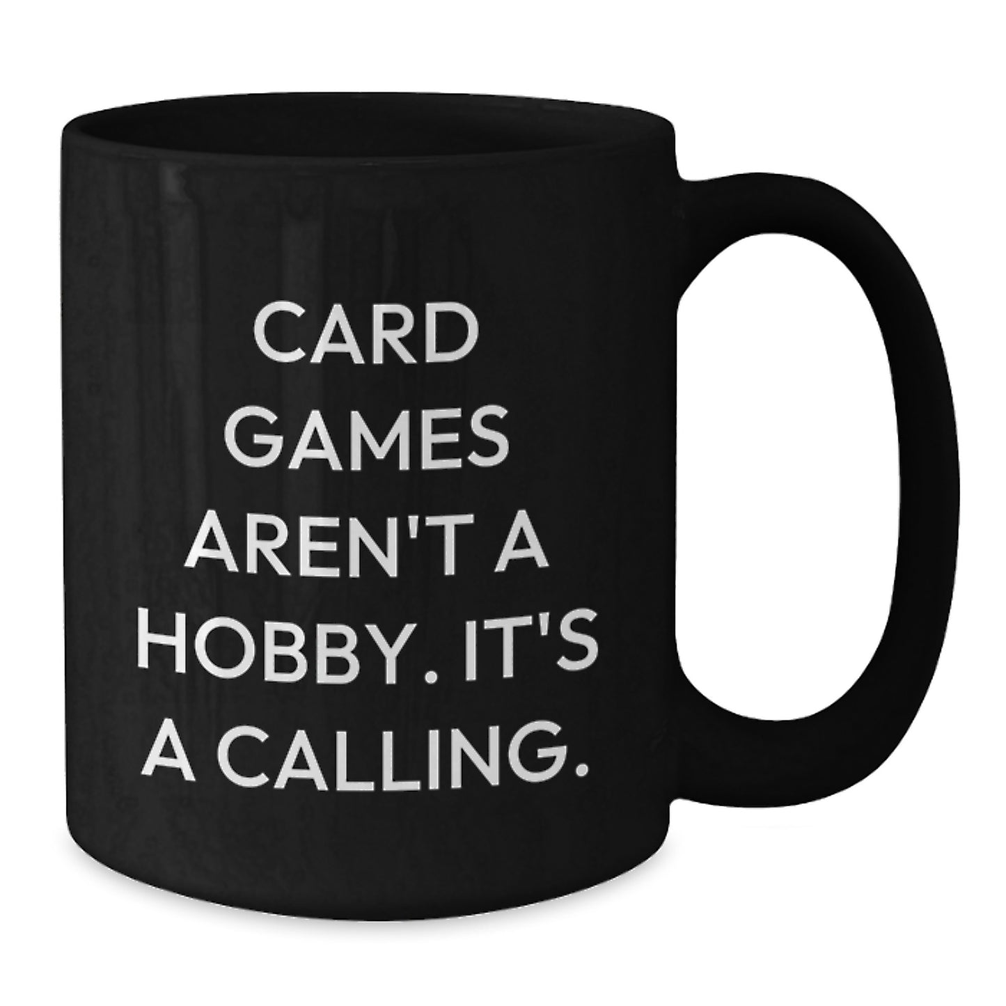 Funny Card Games Enthusiast Gifts from Friends for Card Games Lovers Black Coffee Mug Christmas Unique Presents - Additional