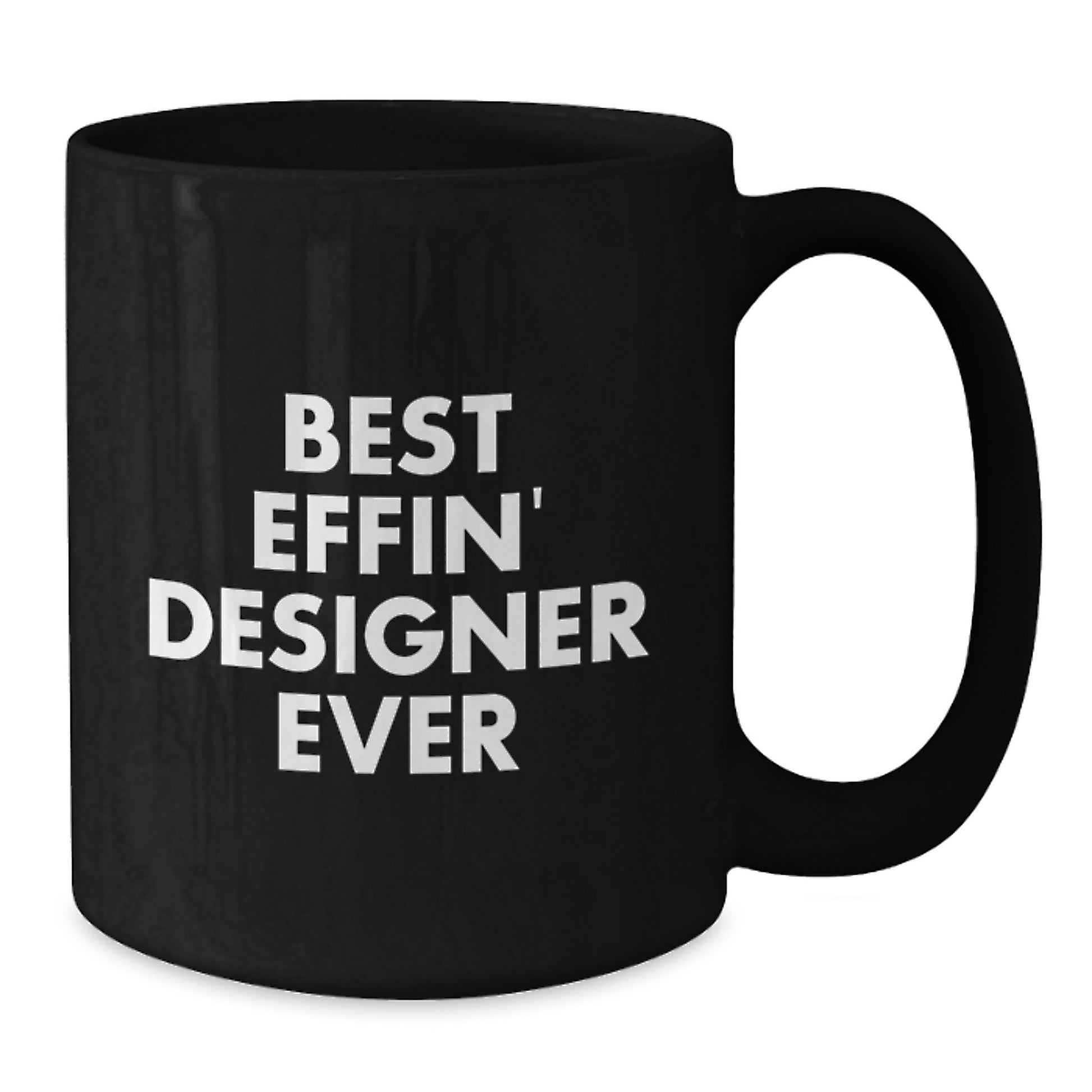 Designer Gifts from Best Effin' Designer Ever, Funny Graduation Black Coffee Mug for Men, Women, Friends, Coworkers, or Family - Additional