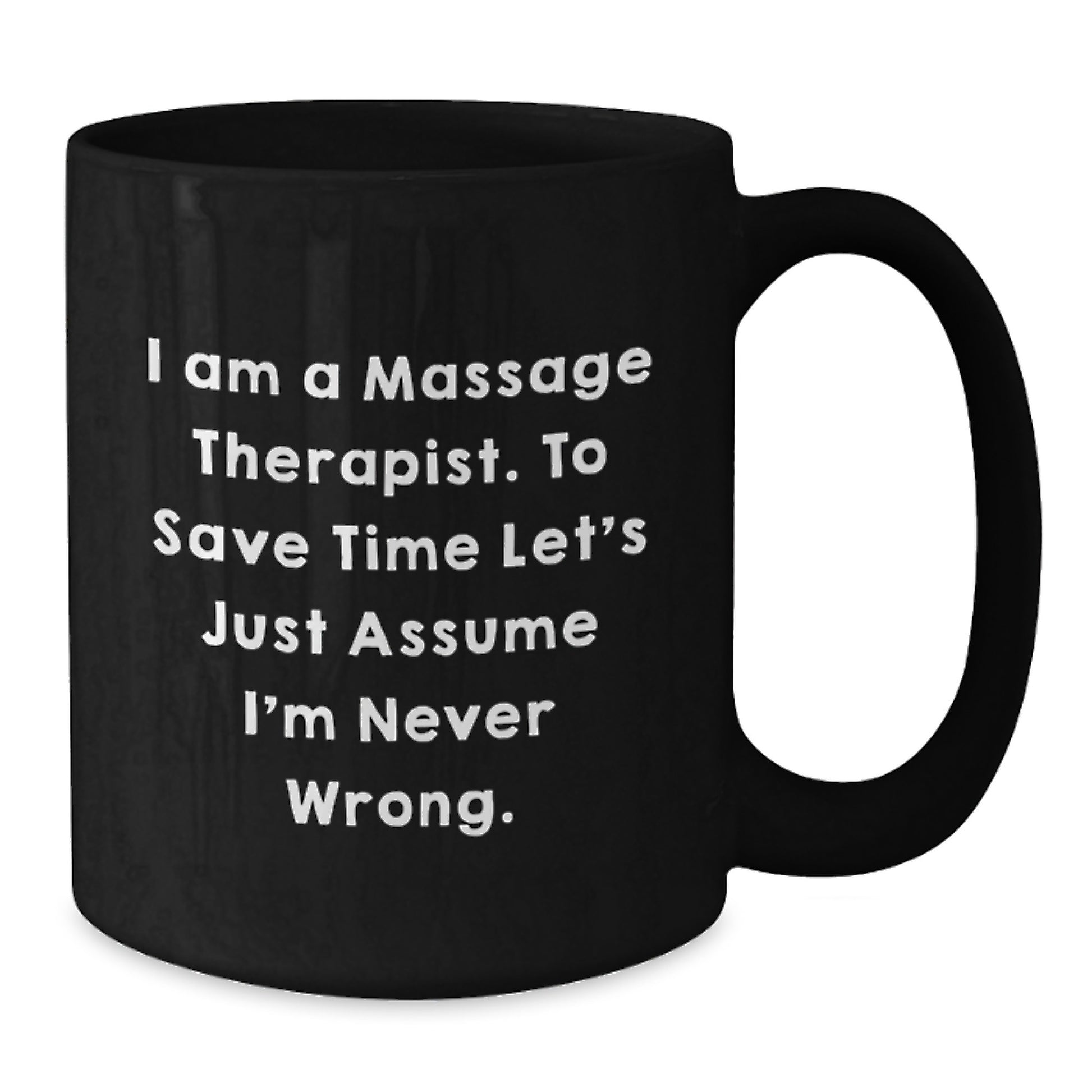 Funny Massage Therapist Gifts for Friends, Black Coffee Mug with Sassy Quote, Perfect Christmas Unique Presents - Additional