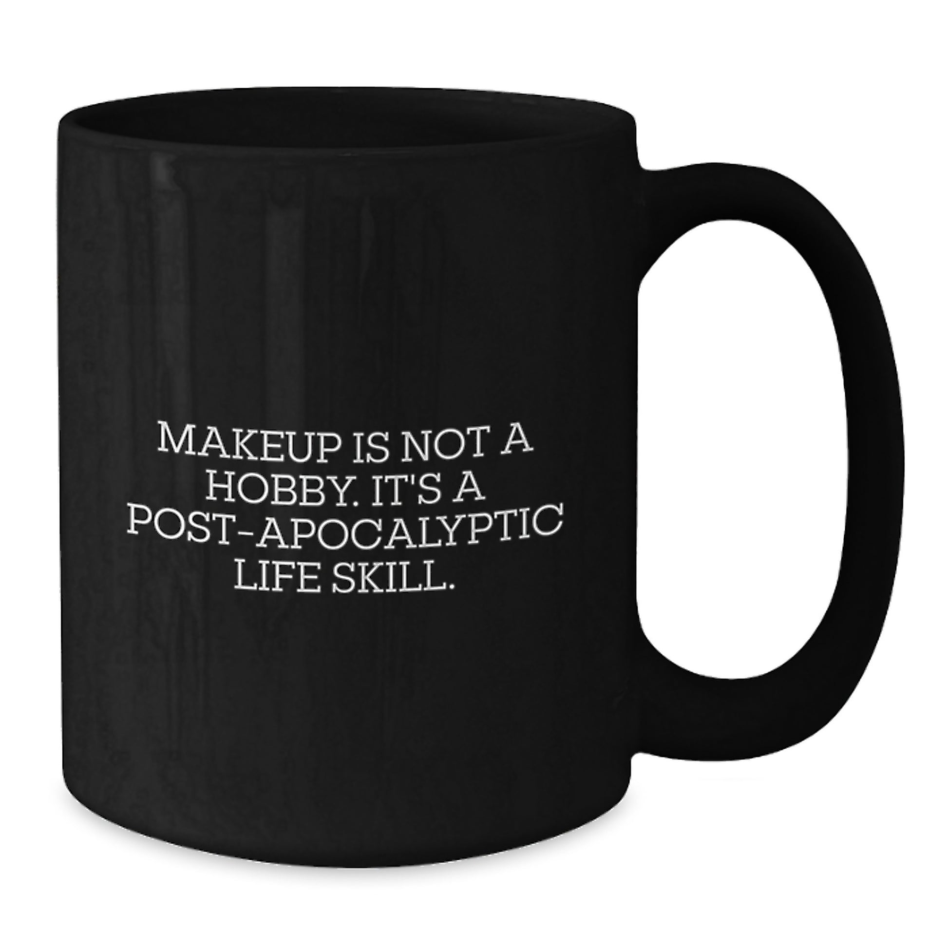 Makeup Enthusiast Gifts from Friends for Women Who Love Makeup Is Not A Hobby Funny Quote Black Coffee Mugs Christmas Morning - Additional