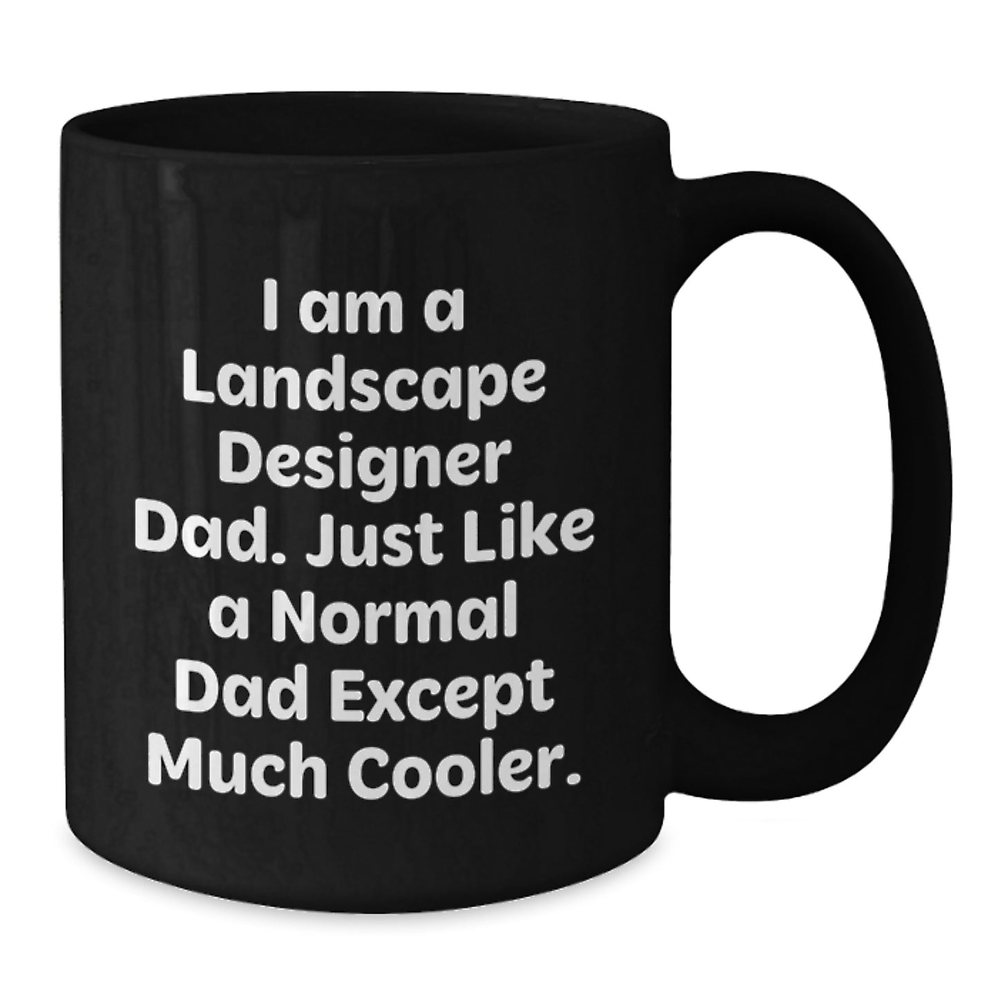 Landscape Designer Dad Gifts, Funny Quote Black Coffee Mug, Graduation Unique Gifts for Friends from Dad, Perfect for Him - Additional
