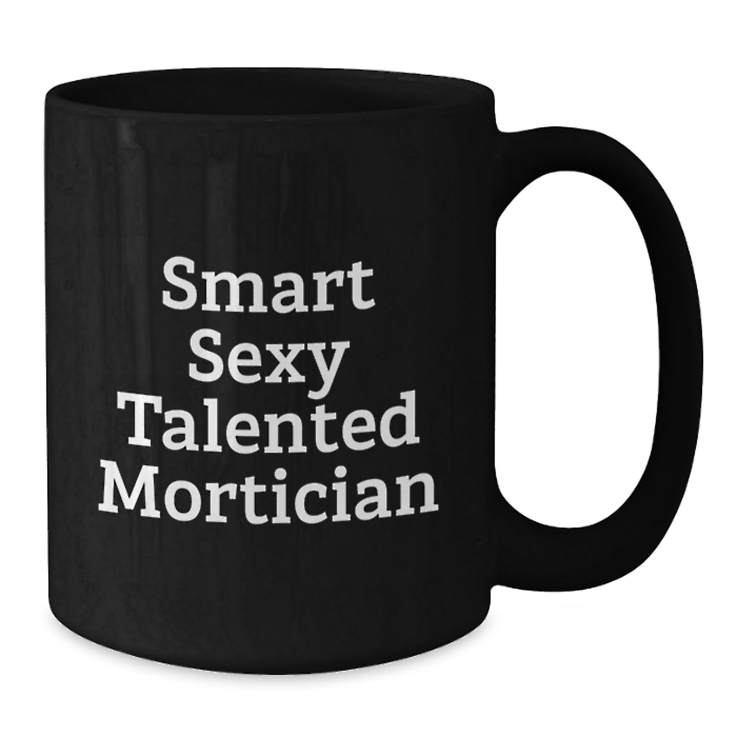 Mortician Christmas Unique Gifts for Men, Funny Gift Idea for Mortician Friends, Black Coffee Mug - Additional
