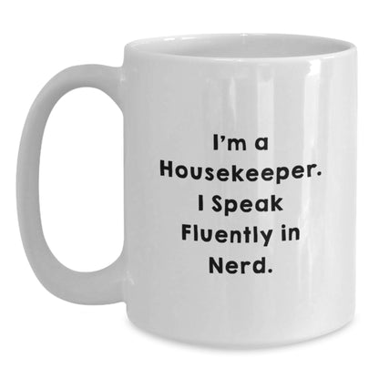 Funny Housekeeper White Coffee Mug Gifts from Friends for Housekeepers Christmas - Main