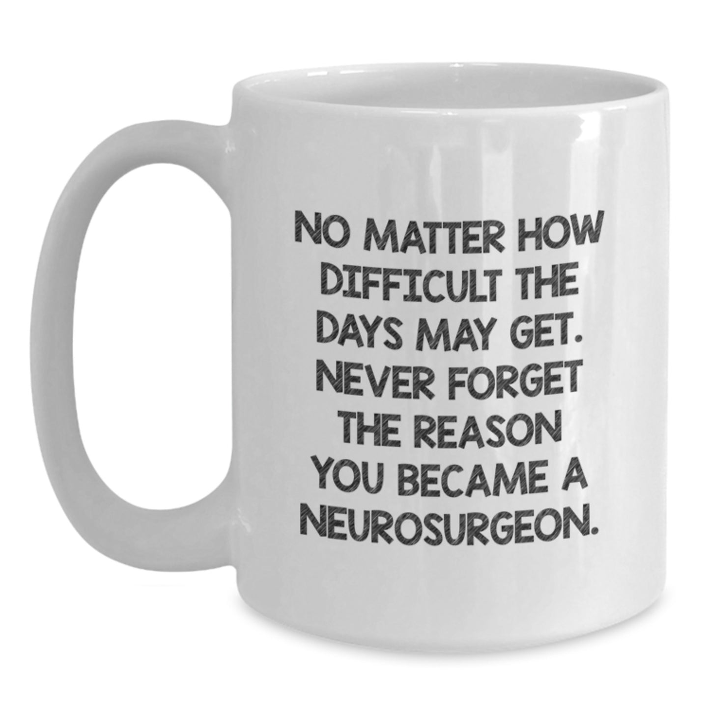 Funny Inspirational Gifts from Family to Neurosurgeon Men with Christmas Unique Mugs - Never Forget the Reason You Became a Neurosurgeon - Main