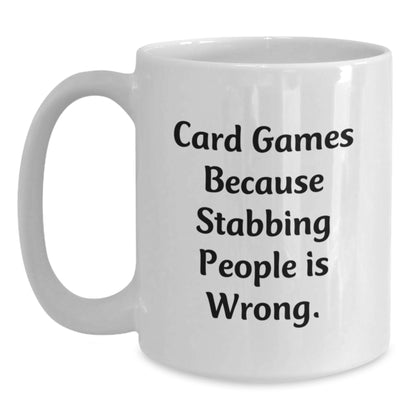 Funny Card Games Christmas Unique Gifts for Card Game Lovers, White Coffee Mug, Gifts from Friends to Card Game Enthusiasts - Main