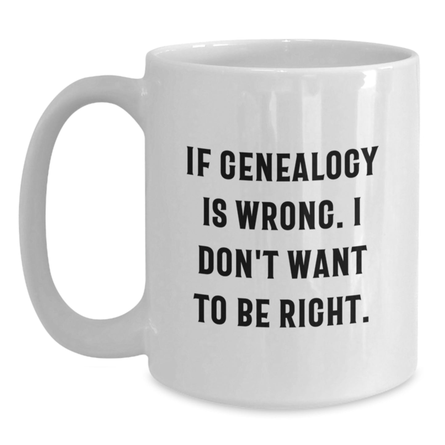 Genealogy Enthusiast Gifts from Family, Funny White Coffee Mug for Genealogy Lovers at Christmas - Main