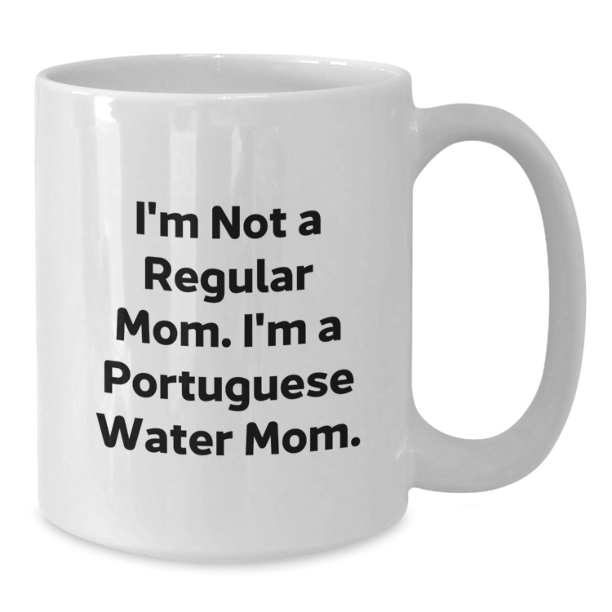 Funny Portuguese Water Dog Mom Gifts for Christmas, White Coffee Mug, Gifts from Portuguese Water Dog Loving Women to Their Favorite Portuguese Water Dog Moms - Additional