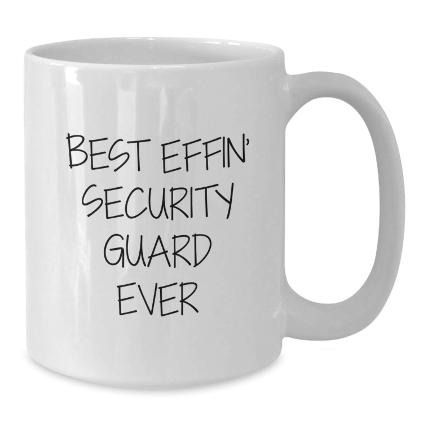 Funny Gifts from Friends and Family to Security Guard Christmas Unique Mugs - Best Effin Security Guard Ever - Additional