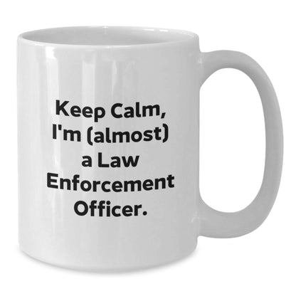 Funny Law Enforcement Officer Gifts, White Coffee Mug, Unique Christmas Memorable Presents for Men, Women, Family Friends Coworkers - Additional