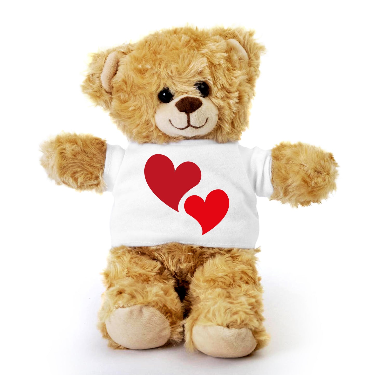 Hearts of Love - Plush Lamb, Panda, or Teddy Bear with Tee Shirt Romantic Gift for Sweetheart - Mallard Moon Gift Shop