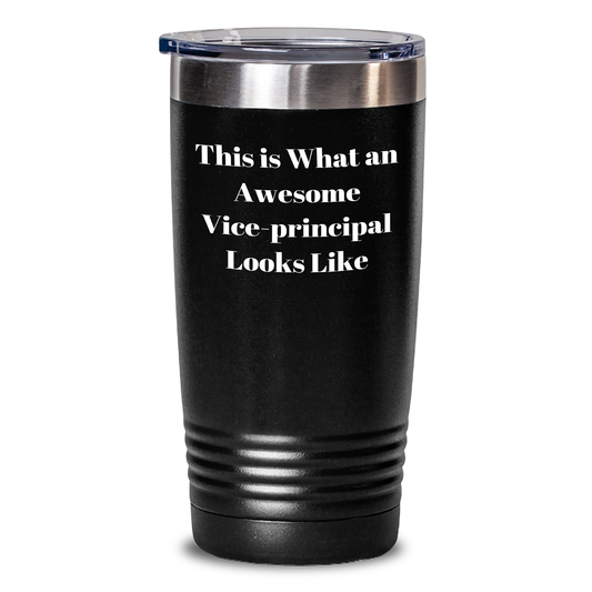 Funny Vice-Principal Gifts - This Is What An Awesome Vice-Principal Looks Like Tumbler, Father's Day Unique Gifts for Men from Family - Main