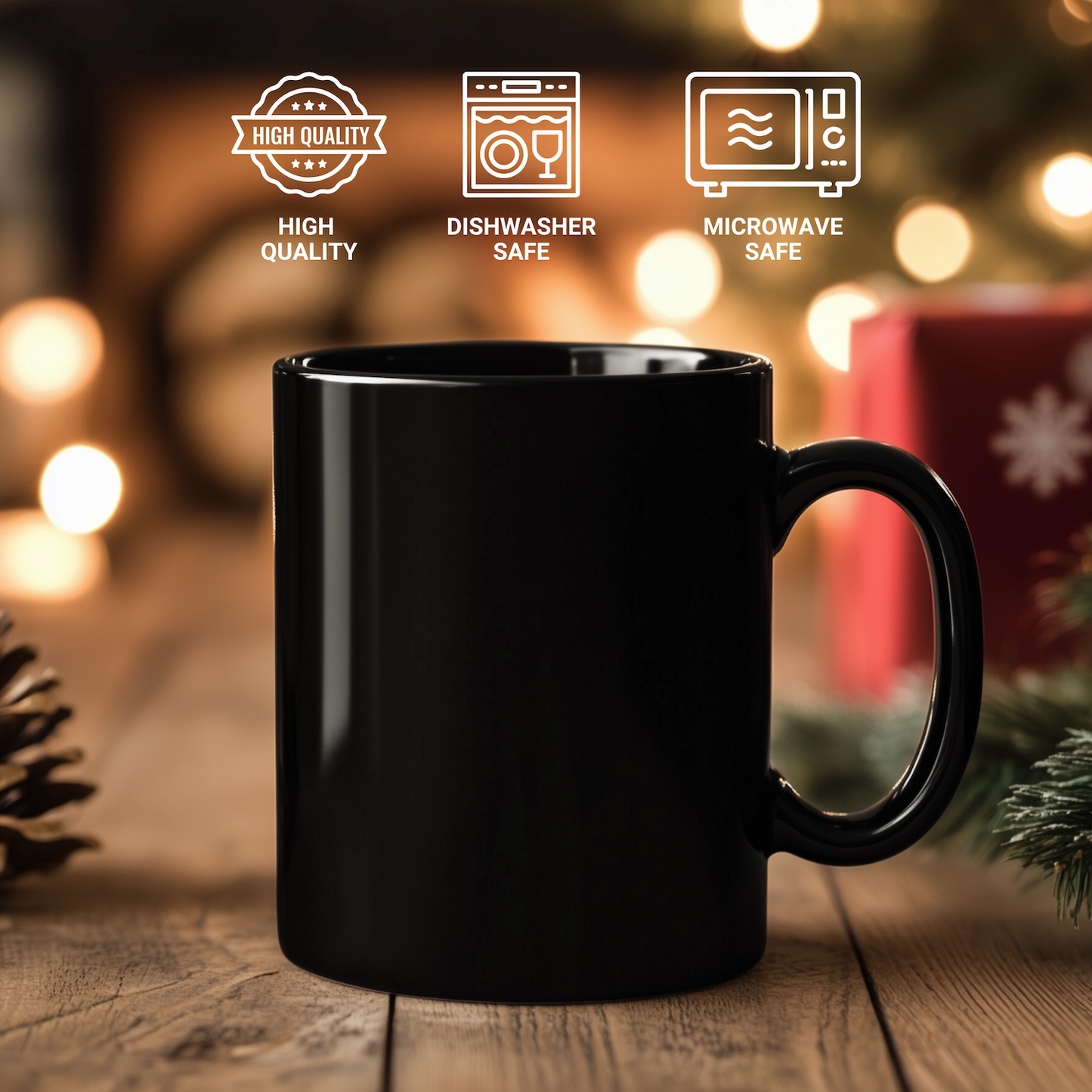 Roofer Gifts for Men - Funny 'Certified Roofer' Black Coffee Mug, 11oz or 15oz, Microwave and Dishwasher Safe, Gifts from Family to Dad on Father's Day - Additional