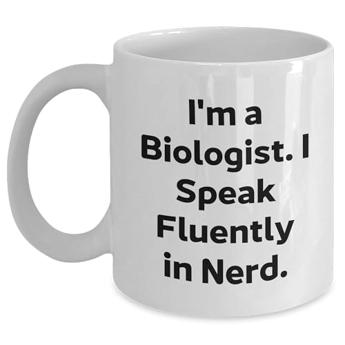 Spring Pet Products Funny Biologist Quotes Gifts for Him Her Christmas White Coffee Mug 11oz 15oz Capacity - Mallard Moon Gift Shop