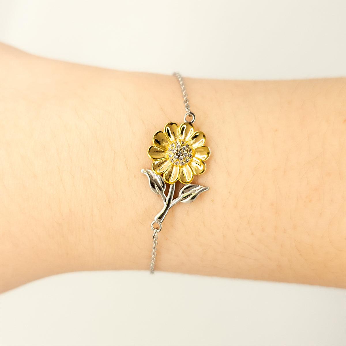 Sarcastic Analyst Sunflower Bracelet Gifts, Christmas Holiday Gifts for Analyst Birthday Message Card, Analyst: Because greatness is woven into the fabric of every day, Coworkers, Friends - Mallard Moon Gift Shop