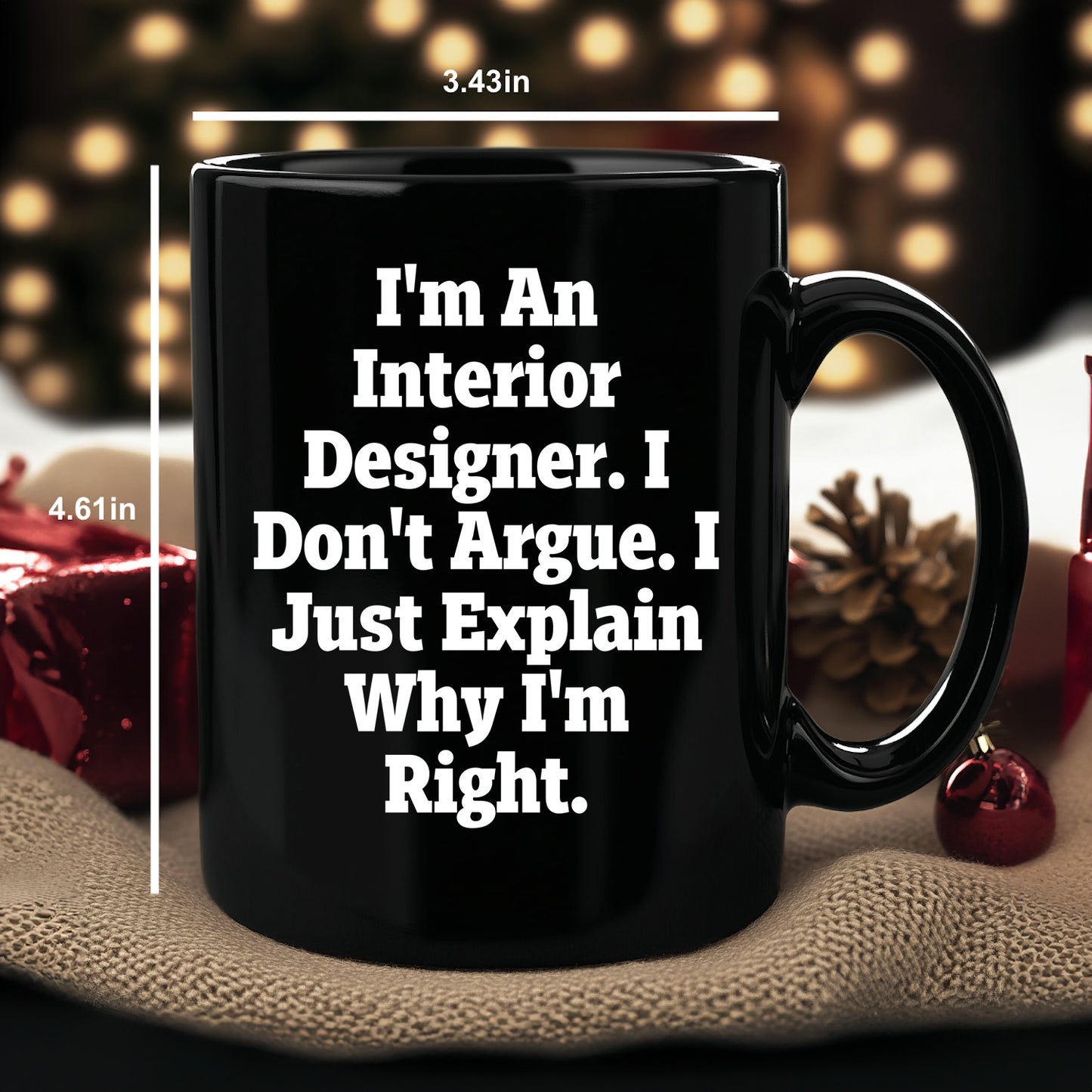 Funny Interior Designer Quotes Black Coffee Mugs Gifts from Friends and Family for Interior Designers Christmas Unique - Mallard Moon