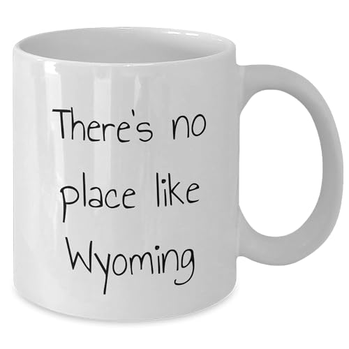 Wyoming Gifts for Lovers of Wyoming - Funny There's No Place Like Wyoming White Coffee Mug - Mallard Moon Gift Shop
