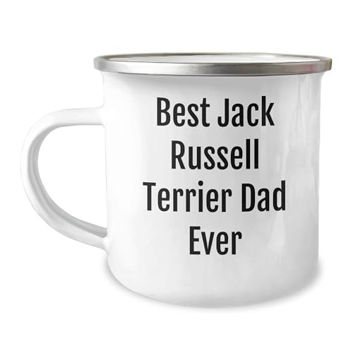 Spring Pet Products Funny Best Jack Russell Terrier Dad Ever Camping Mugs, Gifts for Him on Valentine's Day, Jack Russell Terrier Dog Lover Gifts from You - Mallard Moon Gift Shop