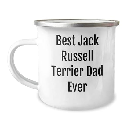 Spring Pet Products Funny Best Jack Russell Terrier Dad Ever Camping Mugs, Gifts for Him on Valentine's Day, Jack Russell Terrier Dog Lover Gifts from You - Mallard Moon Gift Shop