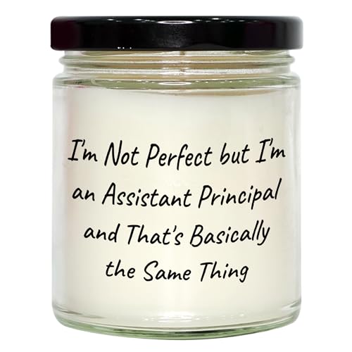 Assistant Principal Gift 9oz Vanilla Soy Candle Inspirational Quote Graduation Unique Gifts from Friends Family - Mallard Moon Gift Shop