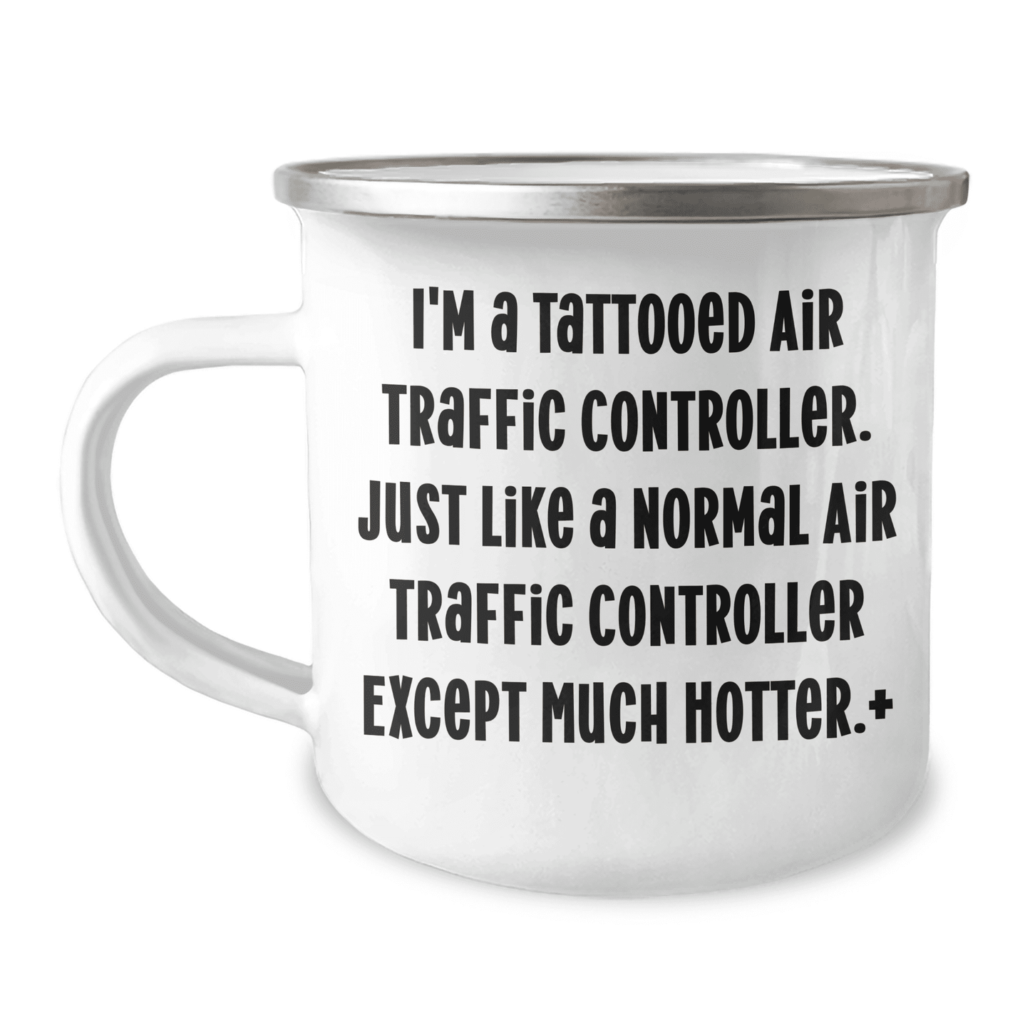 Air Traffic Controller Gifts Funny Camping Mug, 'I'm A Tattooed Air Traffic Controller' Quote, Gifts from Men, Unique Mother's Day Unique Gifts, Air Traffic Controller Humor - Mallard Moon Gift Shop